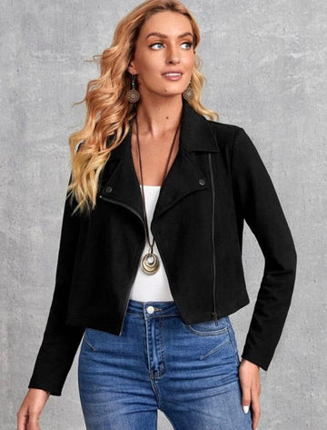 Chaqueta de Gamuza Flor