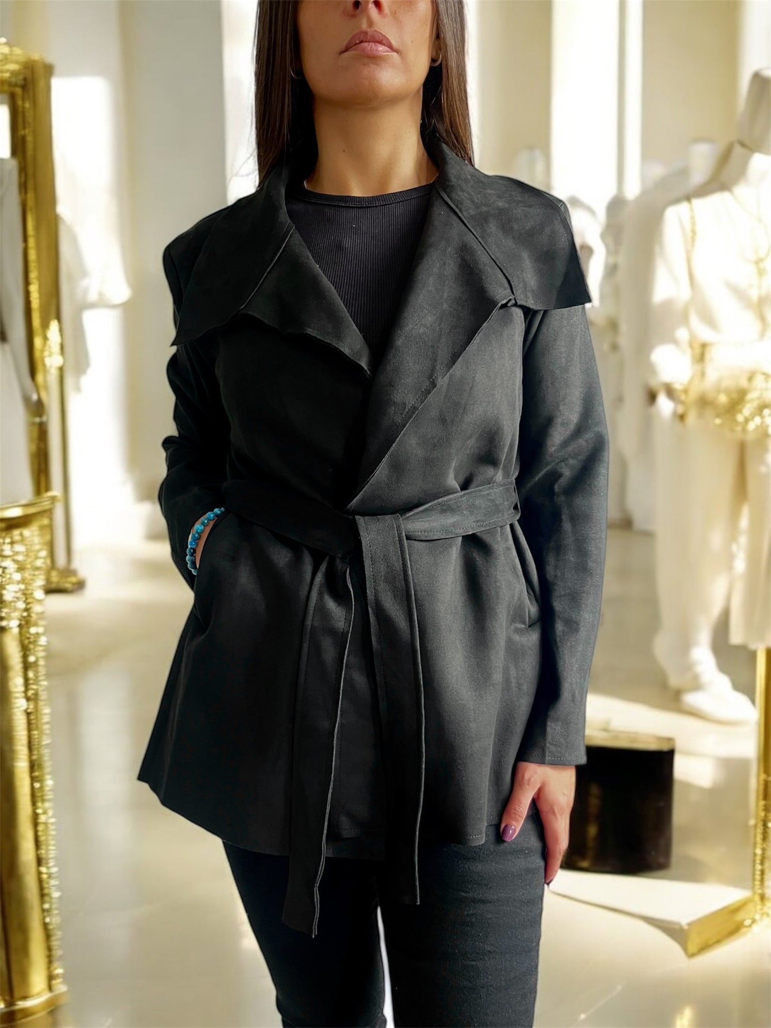 Chaqueta de Gamuza Silvana