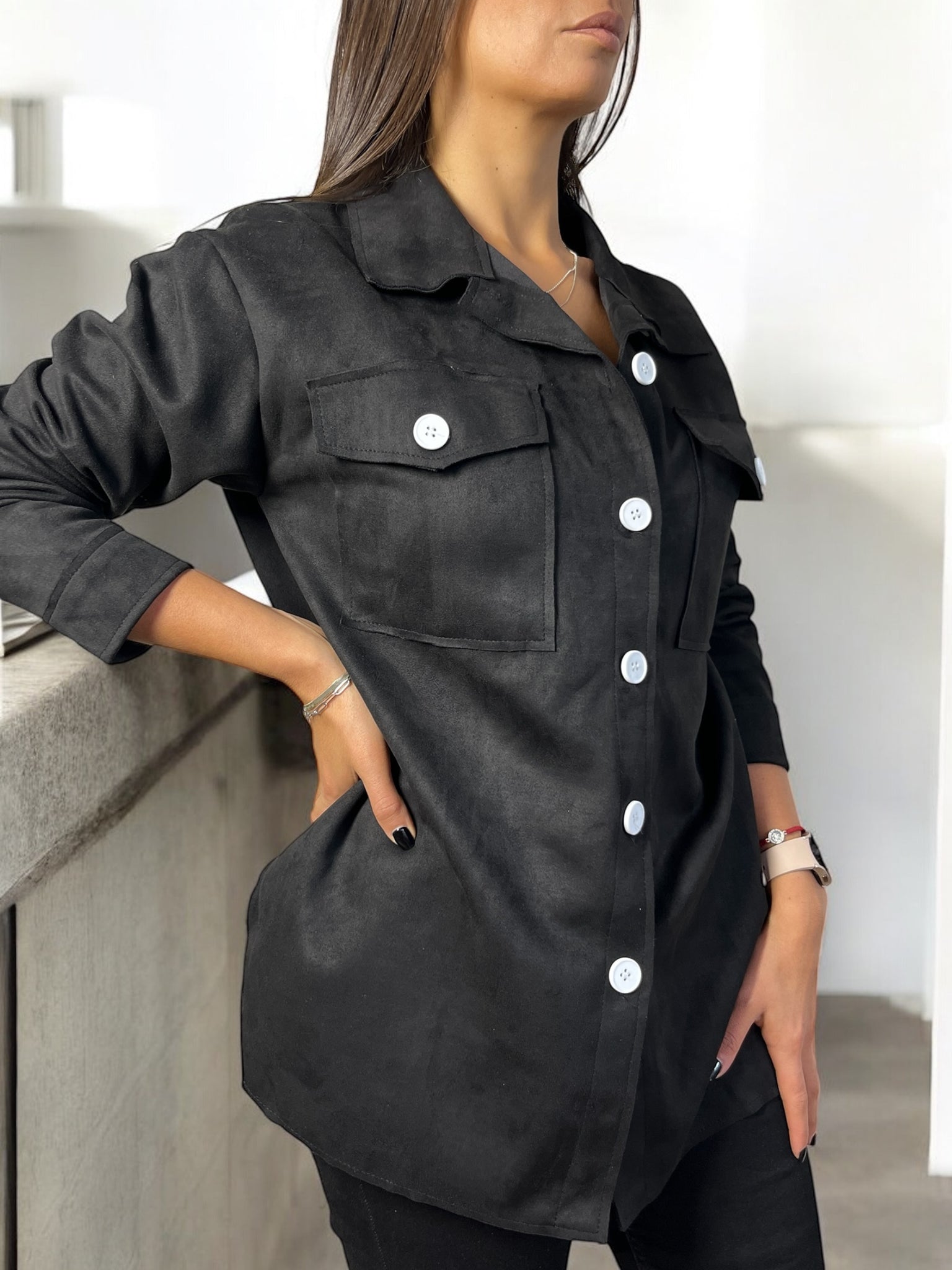 Chaqueta de Gamuza Georgia