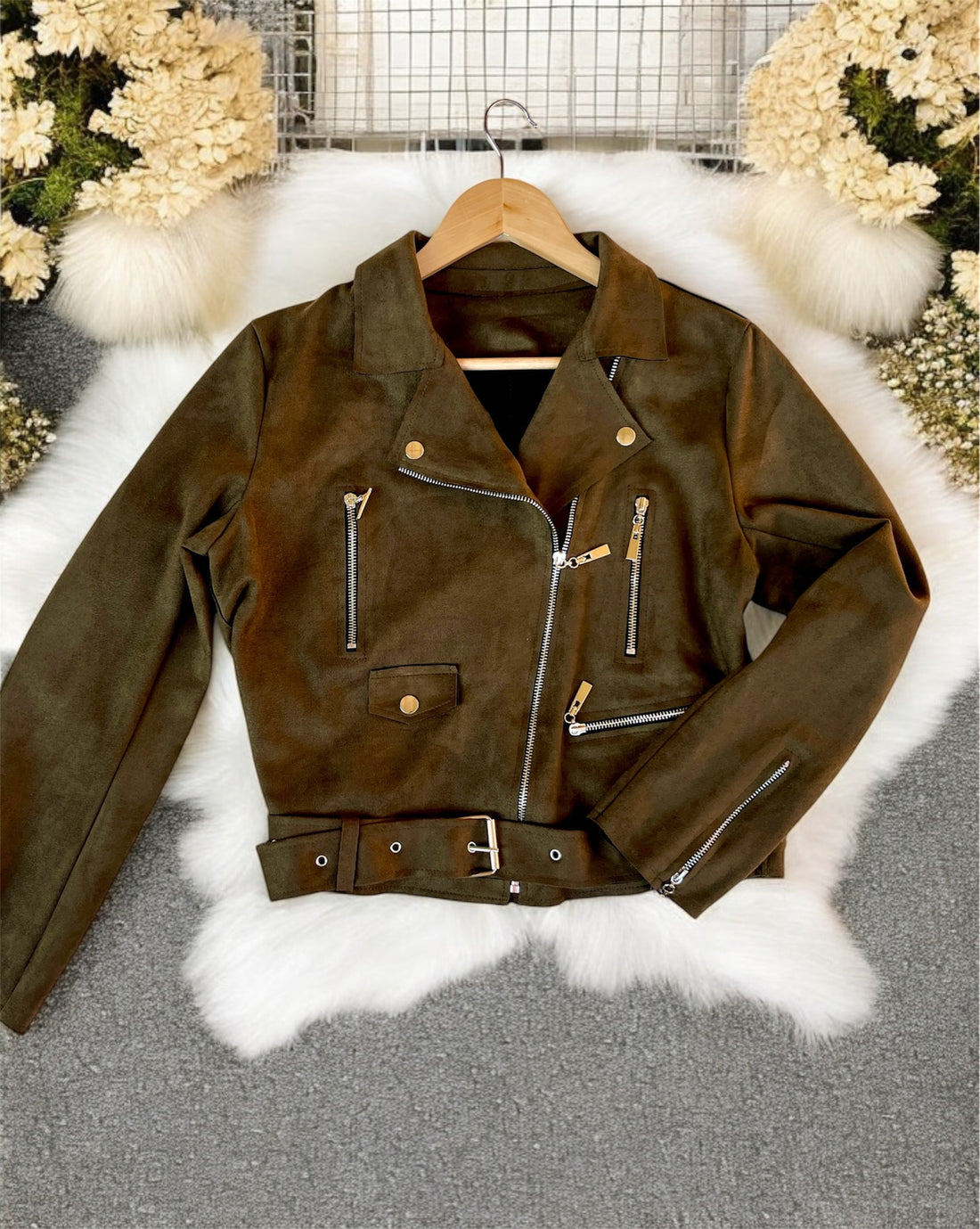 Chaqueta de Gamuza Pascale