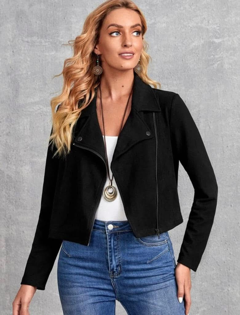 Chaqueta de Gamuza Flor