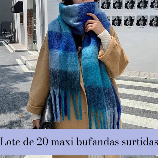 LOTE DE 20 MAXI BUFANDAS