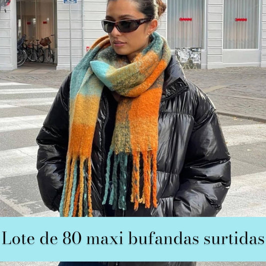 LOTE DE 80 MAXI BUFANDAS