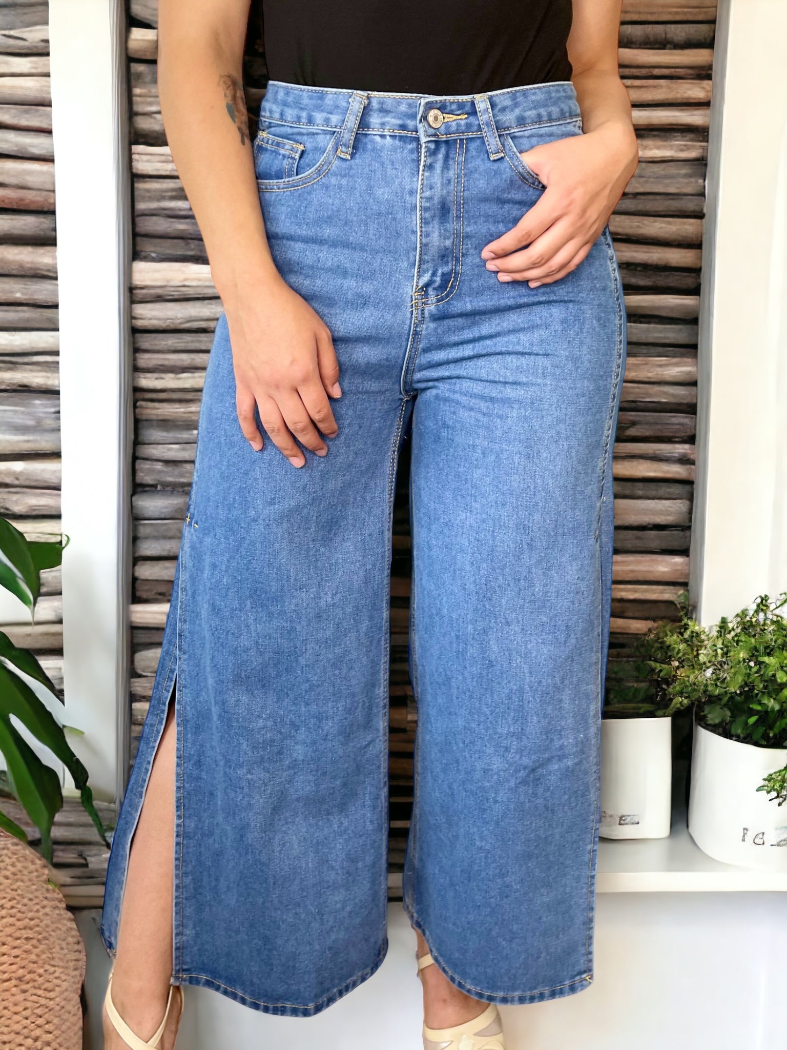 WIDE LEG JEANS ANGIE